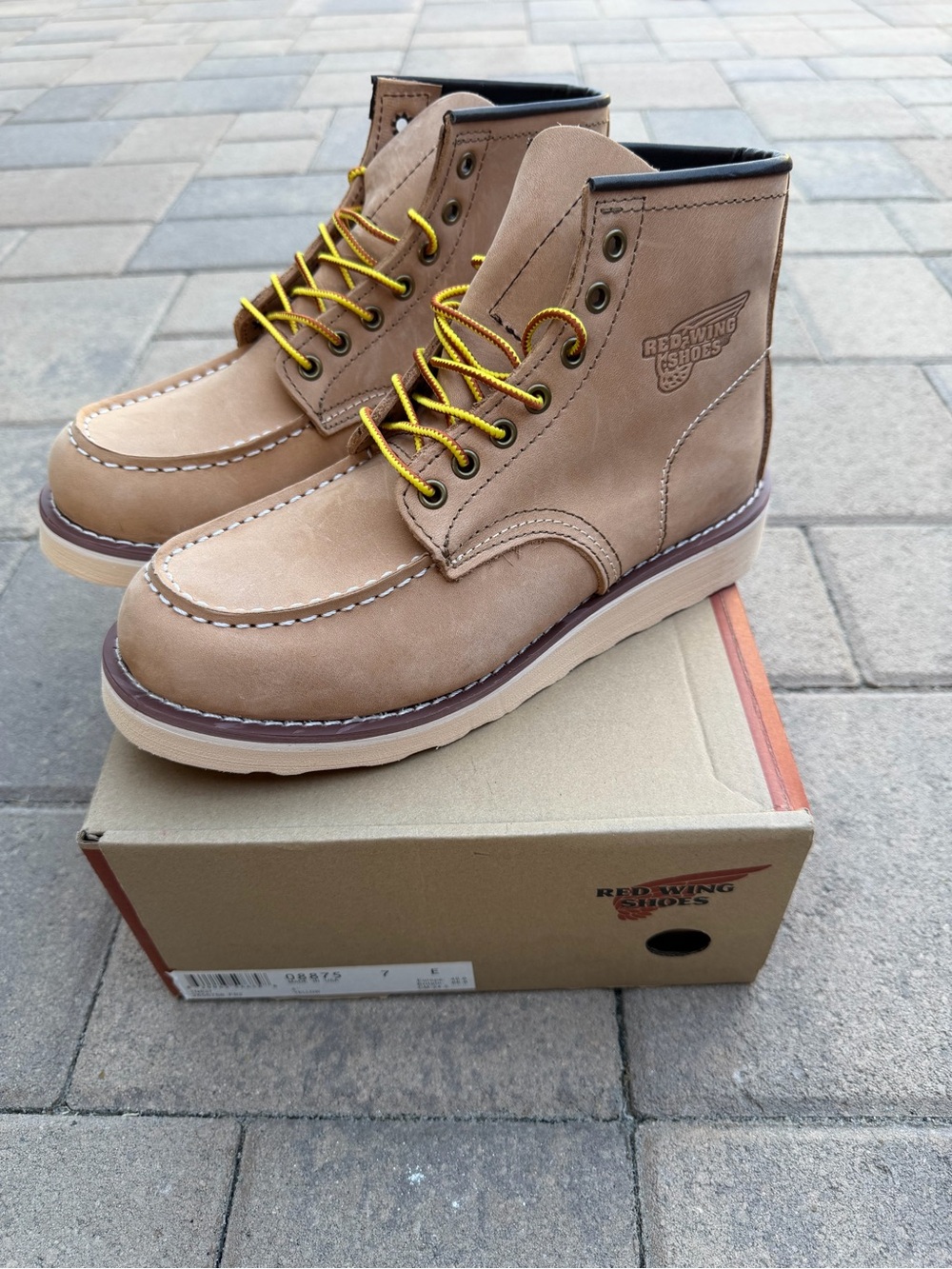 Red Wing Boots 8875 Moc Toe Hawthorne Abilene Leather Size 7 Width D